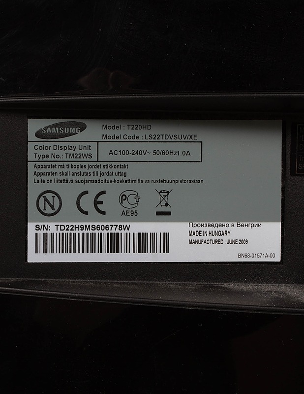 SAMSUNG SyncMaster T220HD monitori-TV - Televisiot - 10105444401 - 3