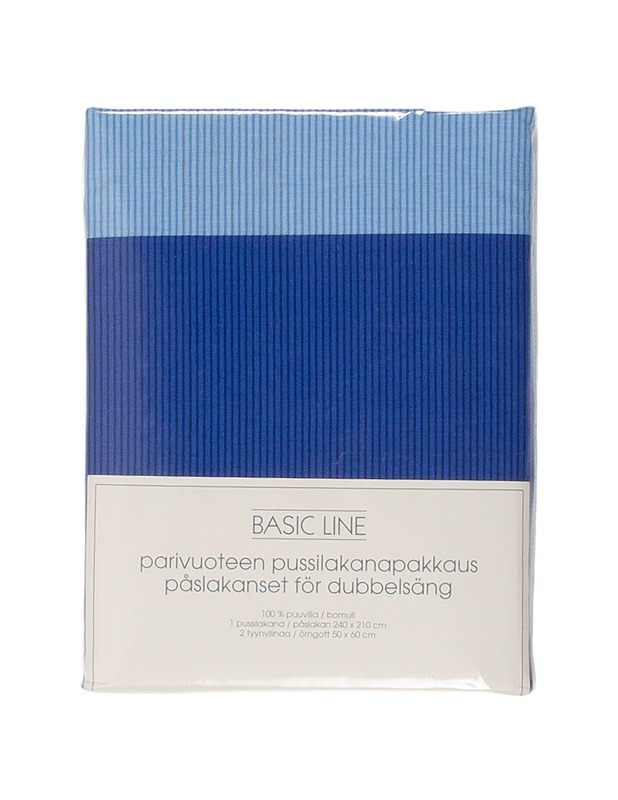 BASIC LINE parivuoteen pussilakanasetti, 240 x 210 cm - Liinavaatteet - 10105444425 - 0