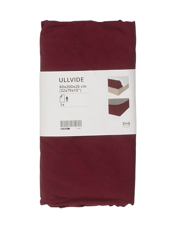 IKEA Ullvide muotoonommeltu lakana, 80 x 200 cm - Liinavaatteet - 10105444434 - 0