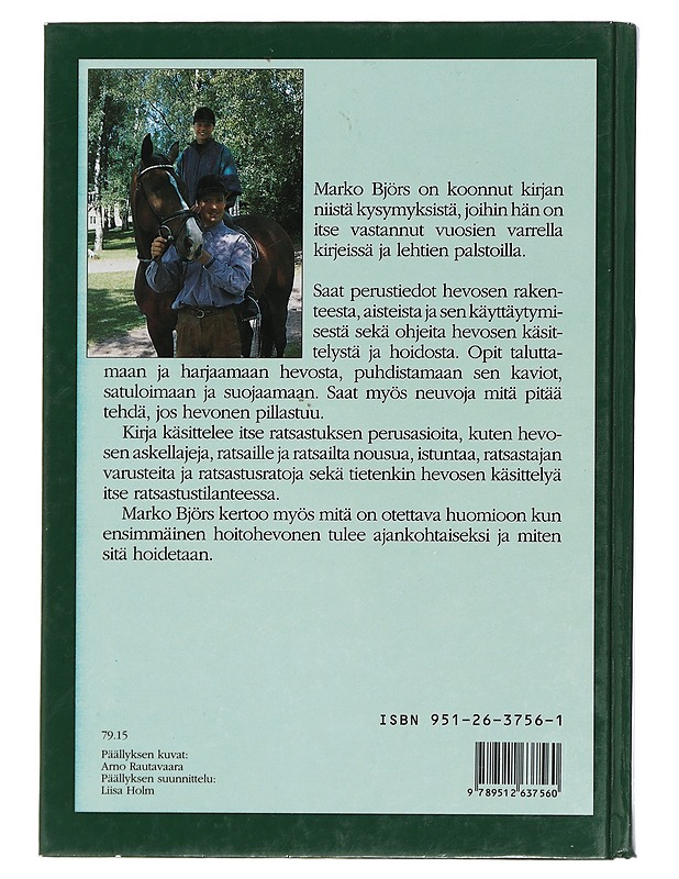 Ratsastus ja hevosen hoito - Björs, Marko - Tietokirjat ja oppaat - 10105444471 - 1