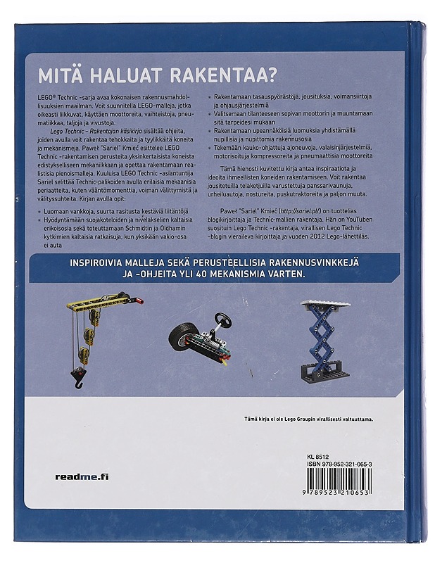 Lego Technic : rakentajan käsikirja - Kmie?, Pawel - Tietokirjat ja oppaat - 10105444521 - 1