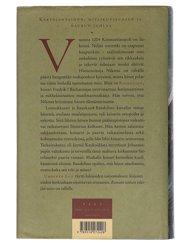 Baudolino - Eco, Umberto - Historiakirjat - 10105444541 - 1