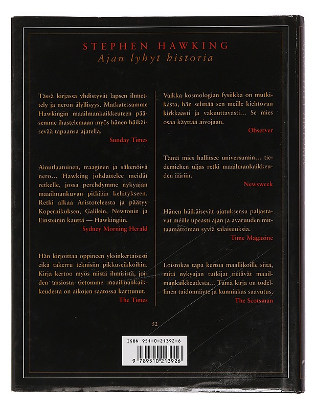 Ajan lyhyt historia : tarkistettu ja täydennetty, kuvitettu laitos - Stephen Hawking - Tietokirjat ja oppaat - 10105444575 - 1