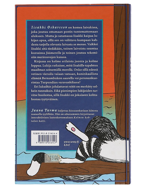 Seitsemän meren kissa: interaktiivinen kissaseikkailu - Tarma, Jaana - Lastenkirjat - 10105444576 - 1