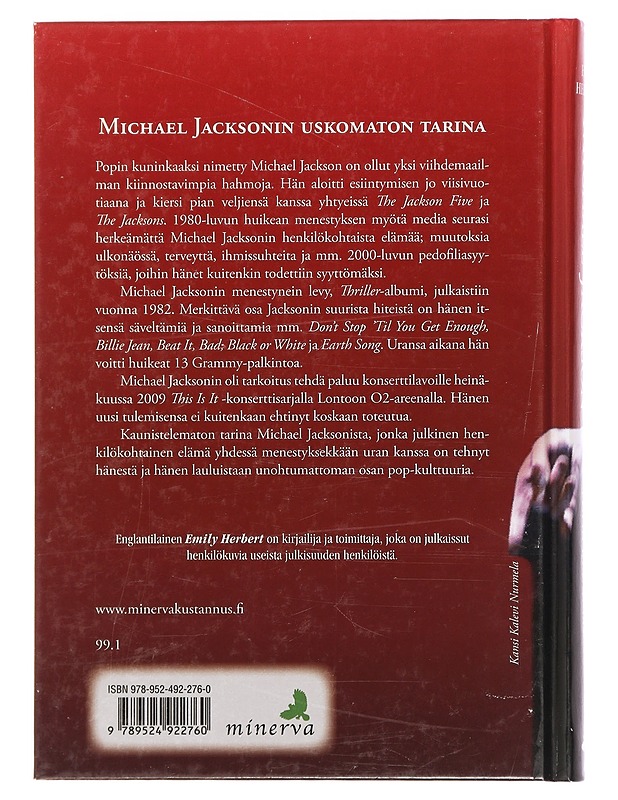 Michael Jackson : popin kuningas 1958-2009 - Herbert, Emily - Elämäkerrat ja muistelmat - 10105444635 - 1