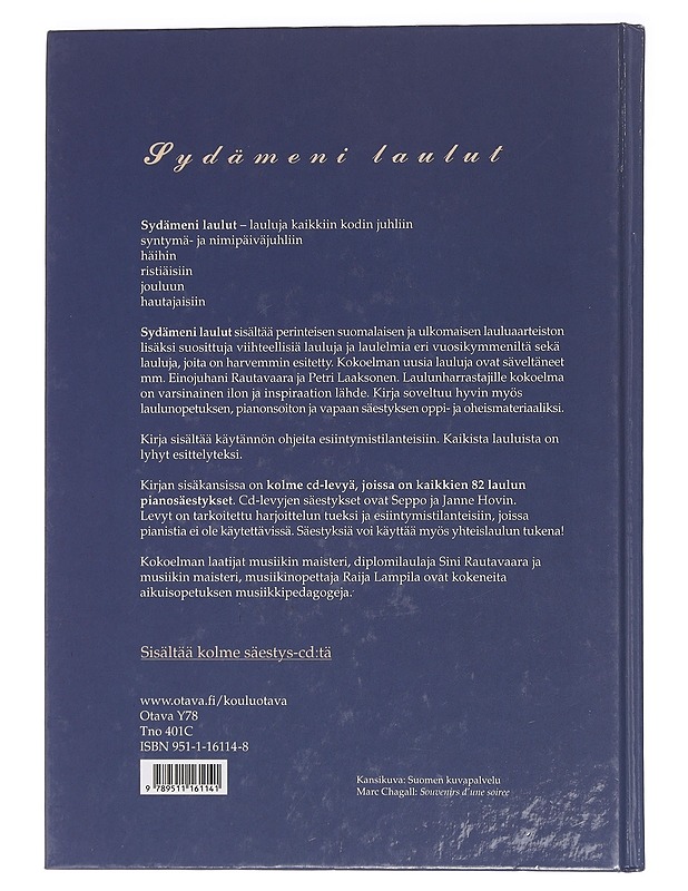 Sydämeni laulut - Rautavaara, Sini - Harrastekirjat - 10105444691 - 1