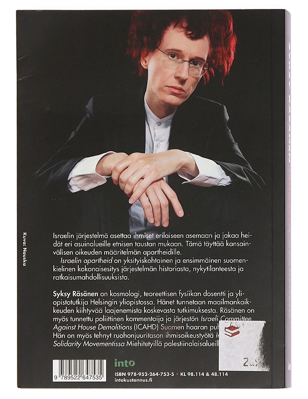 Israelin apartheid - Räsänen, Syksy - Historiakirjat - 10105444694 - 1