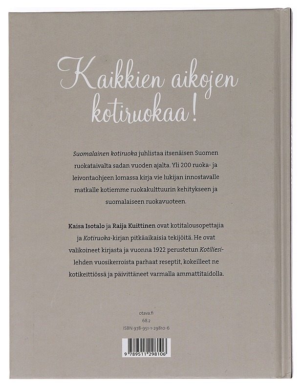 Suomalainen kotiruoka - Isotalo, Kaisa - Ruokakirjat - 10105444735 - 1