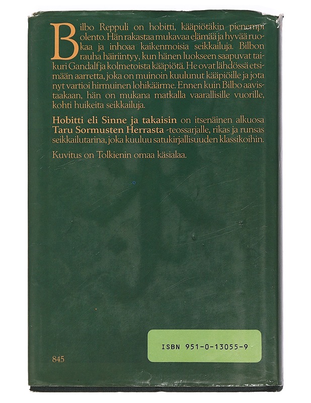 Hobitti eli sinne ja takaisin - Tolkien, J. R. R. - Fantasia- ja scifi - 10105444741 - 1