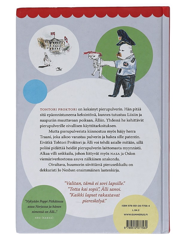 Tohtori Proktorin pierupulveri - Nesbø, Jo - Lastenkirjat - 10105444791 - 1