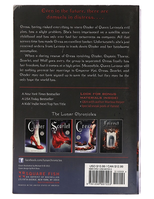 The Lunar Chronicles 3 : Cress - Meyer, Marissa - Romaanit ja novellit - 10105444841 - 1