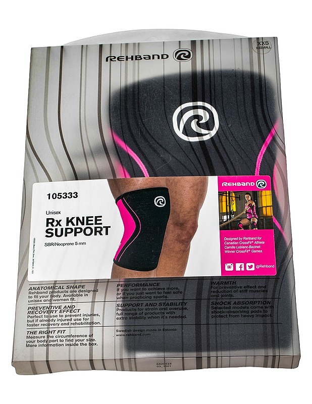 REHBAND RX Knee Support polvituki XXS - Muut urheiluvälineet ja vapaa-aika - 10105444982 - 0