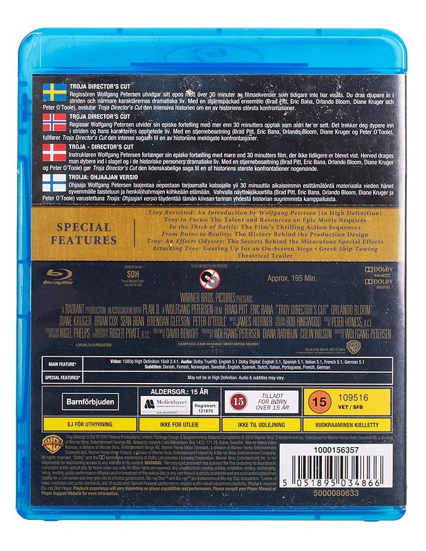 Troy - Blu-Ray - Blu-ray-levyt - 10105444984 - 1