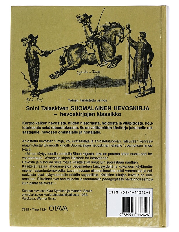 Suomalainen hevoskirja : hevoset ja ratsastus - Talaskivi, Soini - Historiakirjat - 10105444998 - 1