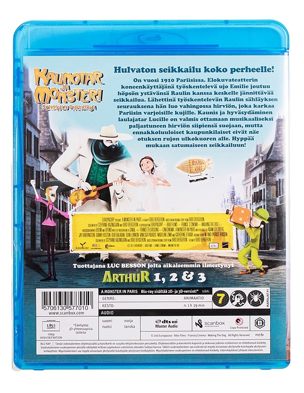 Kaunotar Ja Monsteri - blu-ray - Blu-ray-levyt - 10105445002 - 1