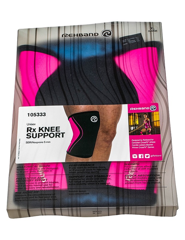 REHBAND Rx Knee Support 105333 polvituki, XL - Muut urheiluvälineet ja vapaa-aika - 10105445021 - 0