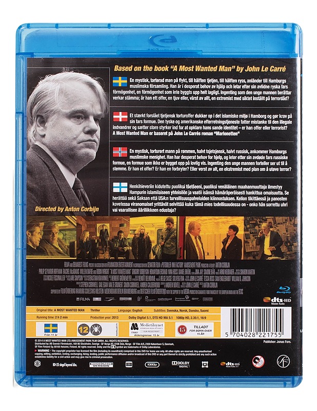 A Most Wanted Man - Blu-Ray - Blu-ray-levyt - 10105445023 - 1