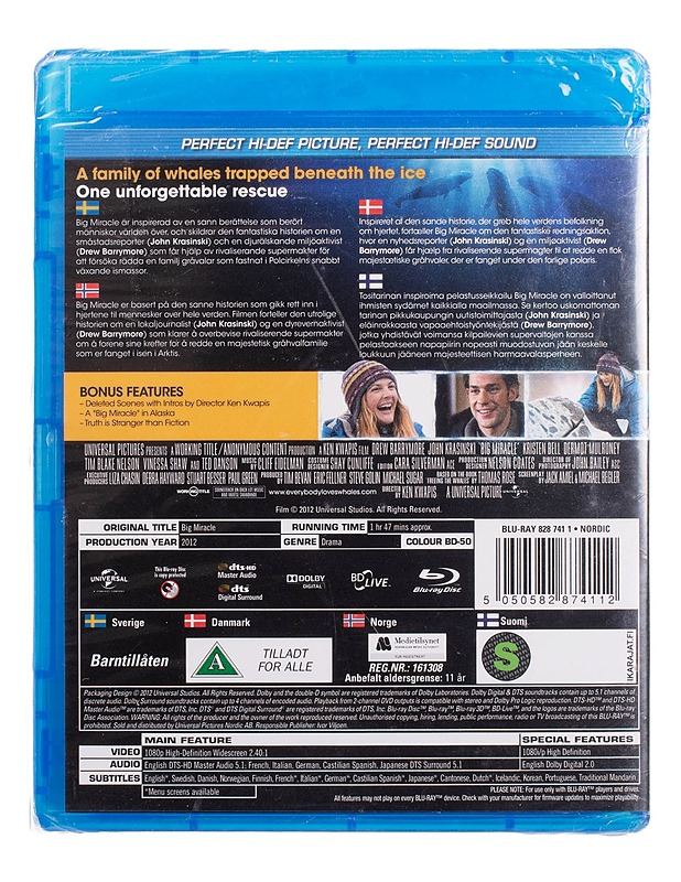 Big Miracle - Blu-ray - Blu-ray-levyt - 10105445048 - 1