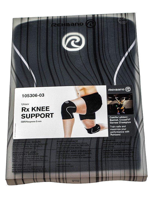 REHBAND Rx Knee Support 105306-03 polvituki, XXL - Muut urheiluvälineet ja vapaa-aika - 10105445052 - 0