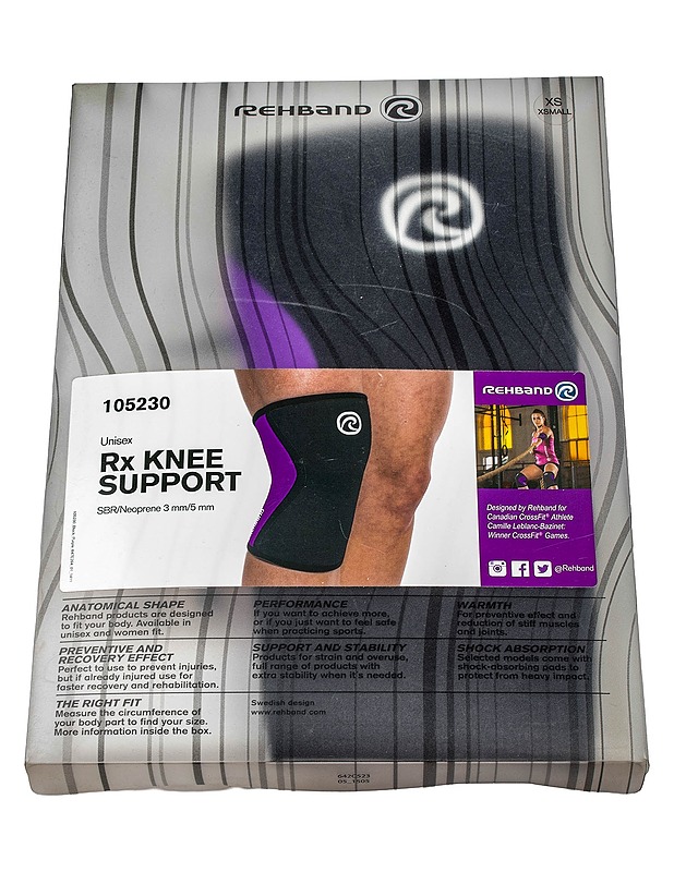 REHBAND Rx Knee Support 105230 polvituki, XS - Muut urheiluvälineet ja vapaa-aika - 10105445077 - 0