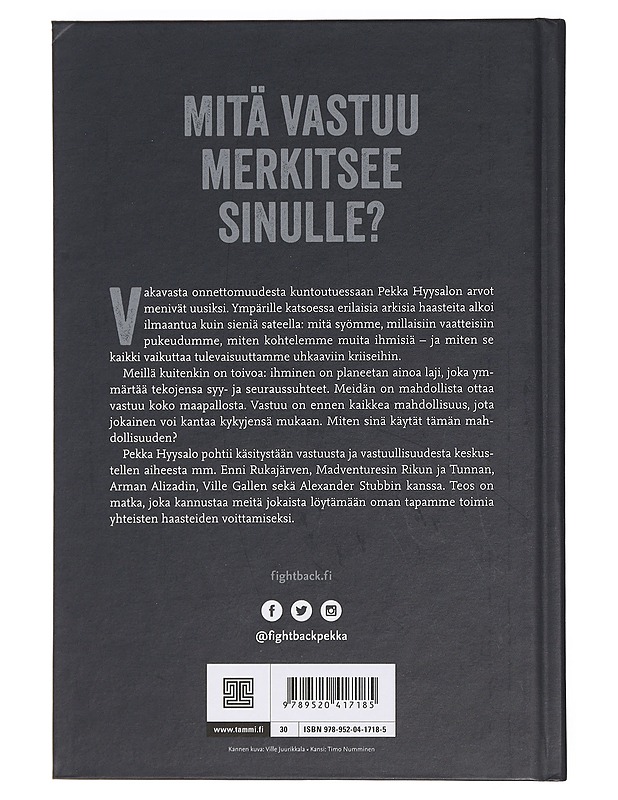 Vastuun FightBack - Hyysalo, Pekka - Elämäkerrat ja muistelmat - 10105445083 - 1