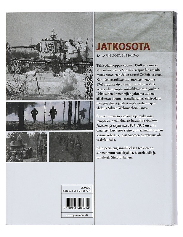 Jatkosota ja Lapin sota 1941-1945 - Nenye, Vesa - Historiakirjat - 10105445096 - 1