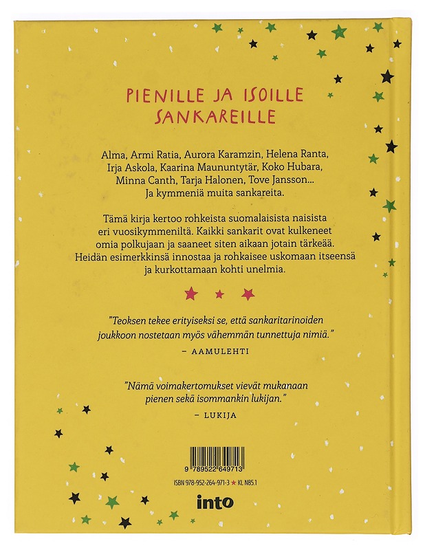 Sankaritarinoita tytöille (ja kaikille muille) - Anttonen, Taru - Lastenkirjat - 10105445119 - 1