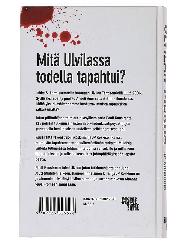 Ulvilan murha : kadonneen tekijän jäljillä - Kuusiranta, Pauli - Elämäkerrat ja muistelmat - 10105445282 - 1