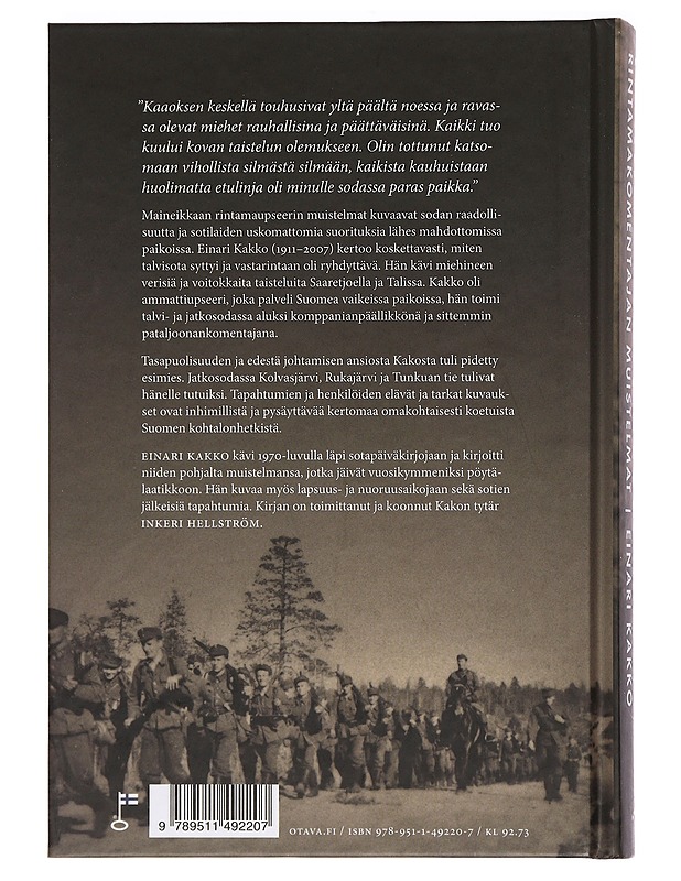 Paikkani on etulinjassa : rintamakomentajan muistelmat - Einari Kakko - Elämäkerrat ja muistelmat - 10105445294 - 1