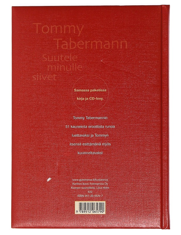 Suutele minulle siivet - Tommy Tabermann - Romaanit ja novellit - 10105445447 - 1
