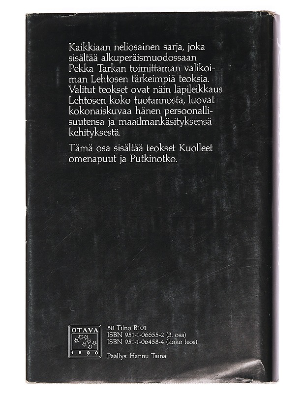 Valitut teokset. III - Lehtonen, Joel - Romaanit ja novellit - 10105445467 - 1