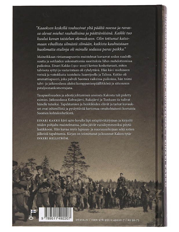 Paikkani on etulinjassa : rintamakomentajan muistelmat - Einari Kakko - Elämäkerrat ja muistelmat - 10105445519 - 1