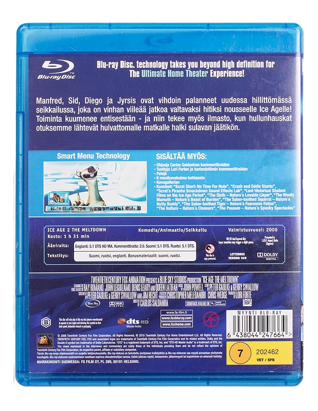 Ice Age 2: Jäätikkö Sulaa - Blu-Ray - Blu-ray-levyt - 10105445579 - 1
