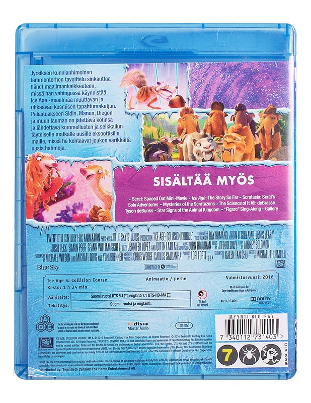 Ice Age 5: Törmäyskurssilla - Blu-Ray - Blu-ray-levyt - 10105445582 - 1