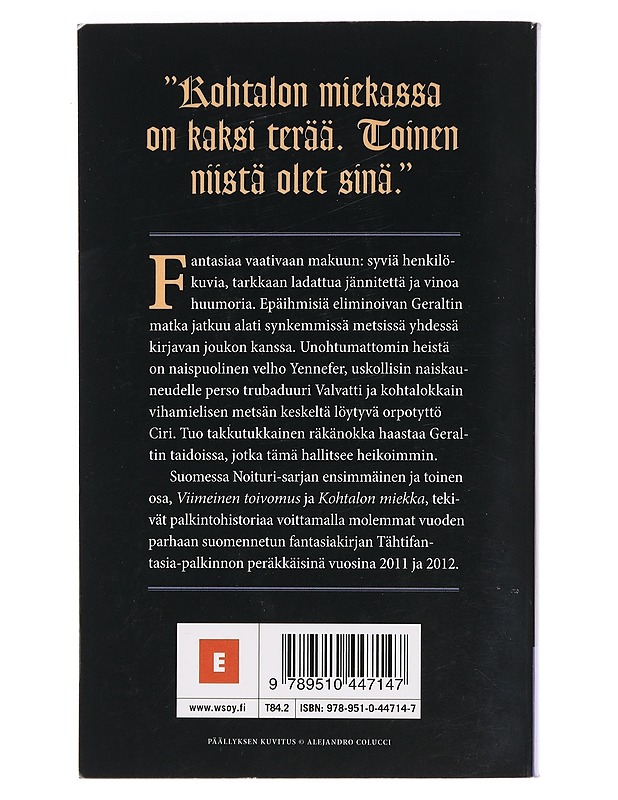 Kohtalon miekka - Sapkowski, Andrzej - Fantasia- ja scifi - 10105445626 - 1