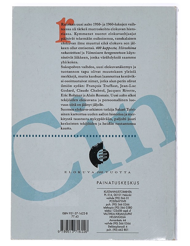 Elokuvan hengenveto: Ranskan uusi aalto ja sen perintö - Toiviainen, S. - Tietokirjat ja oppaat - 10105445655 - 1