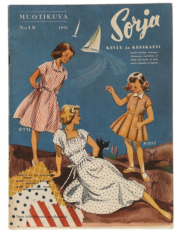 Muotikuva N:o 1 B 1951 - Lehdet - 10105445688 - 0
