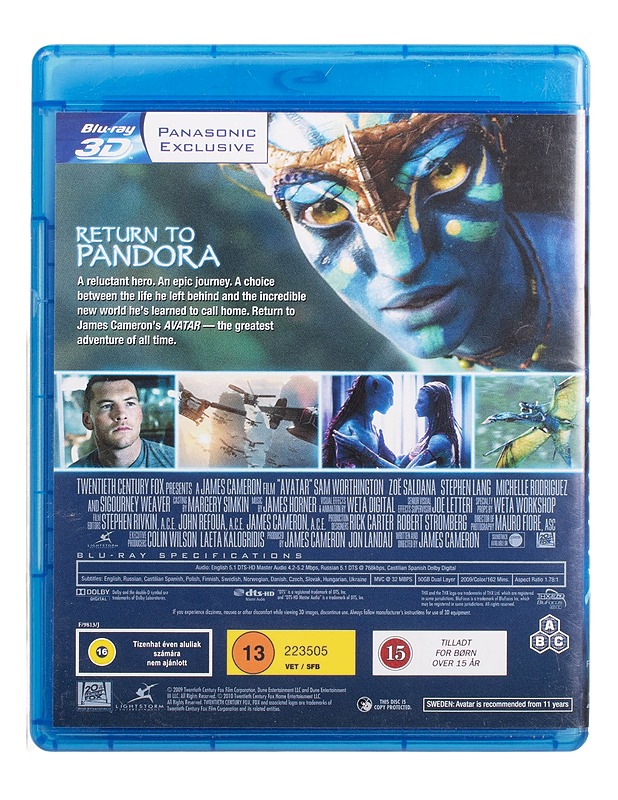 Avatar - Blu-Ray - Blu-ray-levyt - 10105445726 - 1