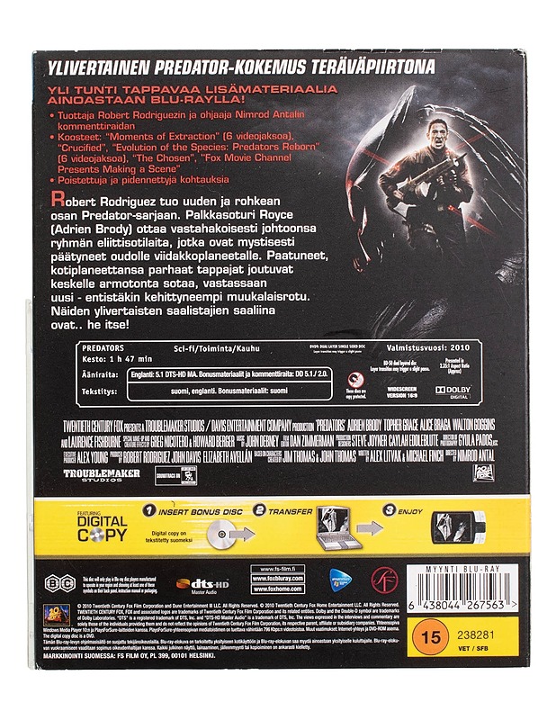 Predators - Blu-ray - Blu-ray-levyt - 10105445740 - 1