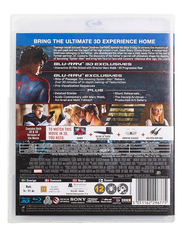 The Amazing Spider-Man - Blu-Ray  - Blu-ray-levyt - 10105445757 - 1