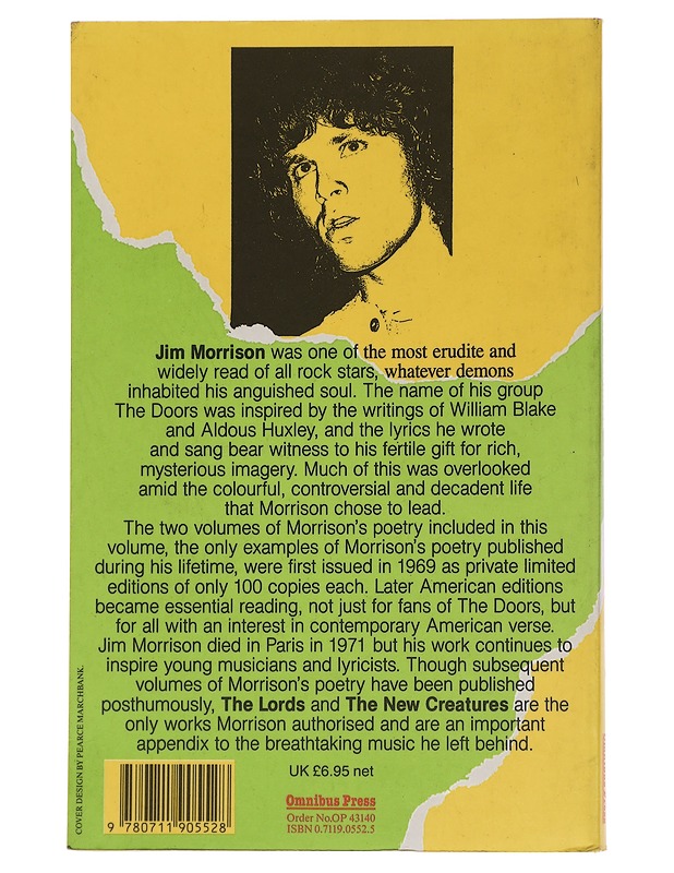 The original published poetry of Jim Morrison - Jim Morrison - Runot ja näytelmät - 10105445835 - 1