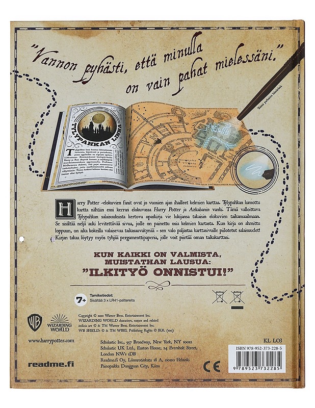 Kelmien kartta : Tylypahkan salaisuudet - Pascal, Erinn - Musiikki- ja elokuvakirjat - 10105445852 - 1