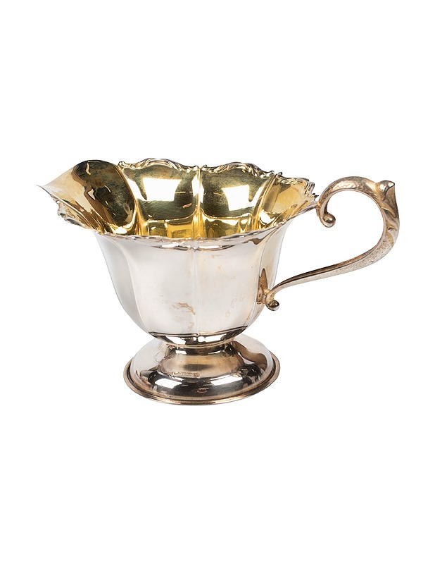 TURUN HOPEA hopeinen kermakko ja sokerikko - Tarjoiluastiat - 10105445884 - 2