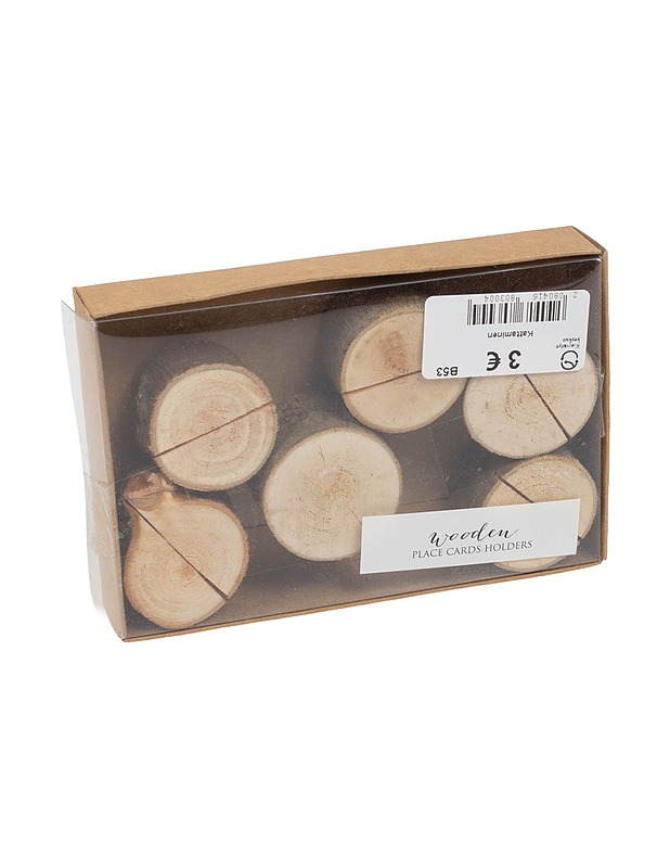 Puiset paikkakortin pidikkeet, 6 kpl - Muut astiat - 10105445883 - 0