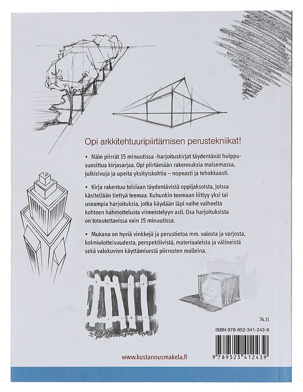 Näin piirrät rakennuksia 15 minuutissa - Hurme-Keränen, Auli - Tietokirjat ja oppaat - 10105445886 - 1