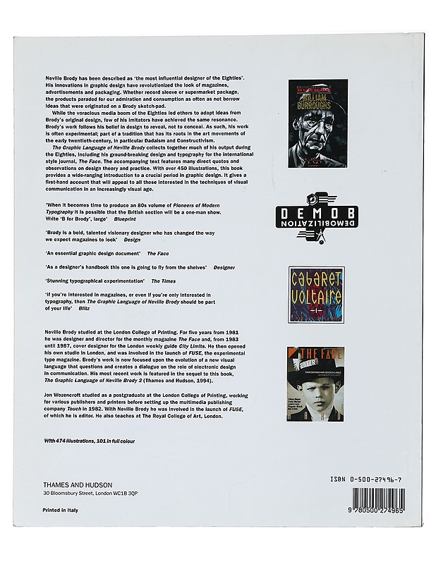 The Graphic Language of Neville Brody - Jon Wozencroft - Tietokirjat ja oppaat - 10105445900 - 1