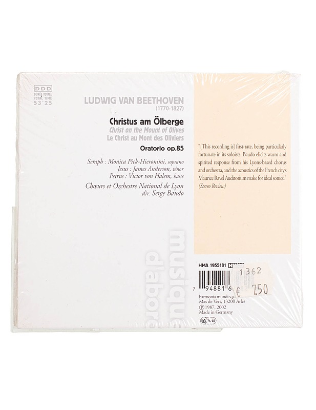 Beethoven: Christus am Ölberge - CD - CD-levyt - 10105446002 - 1