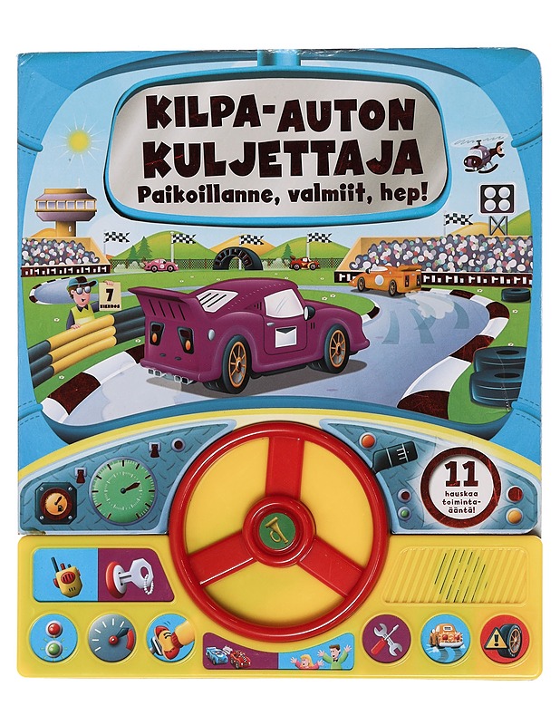 Kilpa-auton kuljettaja : paikoillanne, valmiit, hep! - Dronsfield, Paul - Lastenkirjat - 10105446057 - 0