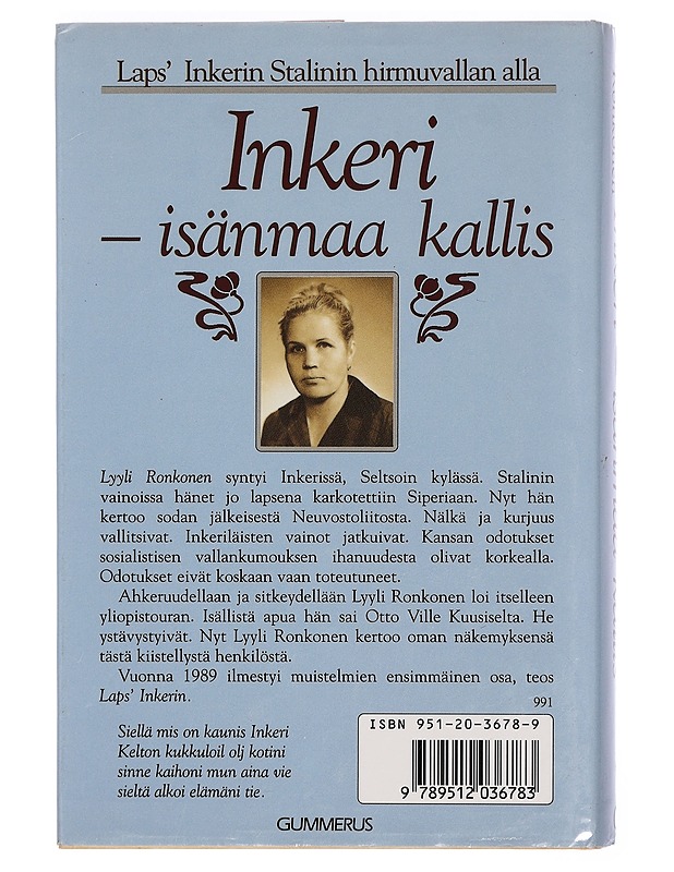 Inkeri -isänmaa kallis - Lyyli Ronkonen - Elämäkerrat ja muistelmat - 10105446077 - 1