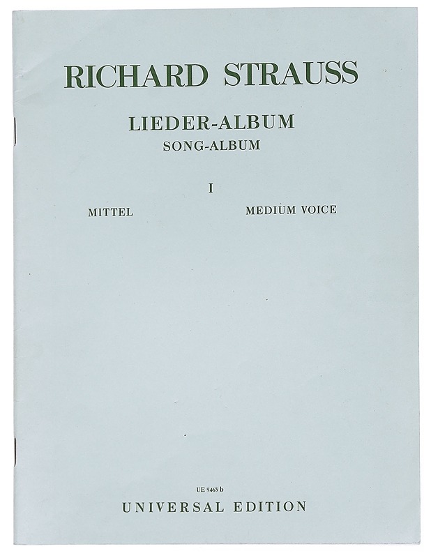 Richard Strauss Lieder-Album Song-Album I - Musiikki- ja elokuvakirjat - 10105446074 - 0